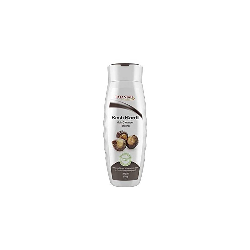 Patanjali Kesh Kanti Reetha Hair Cleanser, 200ml- Removes Oiliness & Strengthens Roots